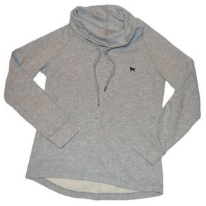 The Black Dog Ladies Chappy Cowlneck Pullover Drawstring Sweatshirt Top